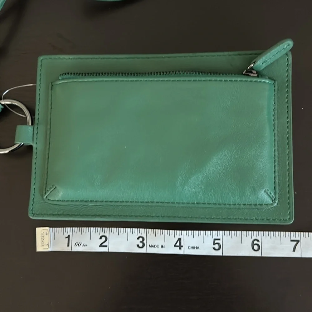 Free People Suns Out Crossbody Purse Pouch Leather Golf Green Concert NEW